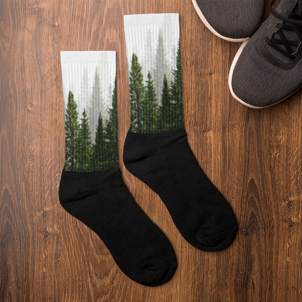 Hocking Hills Pine Tree Socks
